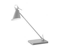 Manade First LED (29) A + +, lampe de bureau, métal, 6 W, G9, argent, 22 x 19 x 53 cm