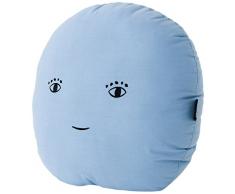 Paparajote Factory 180810 Coussin Motif Rond Celeste Coton/Polyester Bleu Ciel 40 x 40 x 14 cm