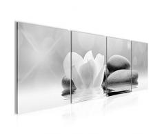 Tableau decoration murale Tulipes de fleurs 160 x 50 cm - XXL Impression sur Toile Salon Appartment 4 Parties - prÃªt Ã accrocher - 506046c