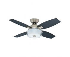 Hunter Fan 50619 Hunter Central Park Ãtain restauré 107 cm Ventilateur de plafond avec éclairage, Acier, 48 W, 107 cm