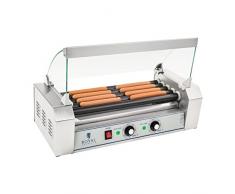 Helloshop26 Appareil Machine à Hot Dog Professionnelle Téflon 10 Saucisses 1 000 Watts, 1000 W