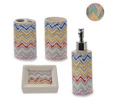 AR Ensemble Salle de Bain en céramique 4 pièces 22 x 22 cm