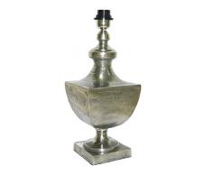 Better & best-lámpara de table copona carrée, couleur argent irrégulière