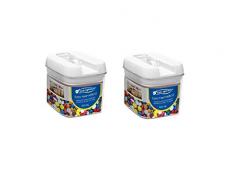 Dream Hogar Lot de 2 bocaux carrés hermétiques en Plastique 0,5 l