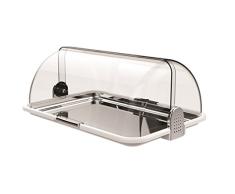 Robe di Casa Biesse Casa Grande boÃ®te avec poignÃ©e en argent, double ouverture latÃ©rale et plateau en inox Blanc