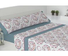 Todomueble Messine Jeu de draps 90 Bleu