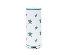 Alondra Notte Lampe étoiles de bureau pour bébé E27, 20 W, vert deau, 14 x 35 cm