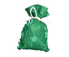 Petra S Bricolage-News Couture 24Â x Sachet pour Calendrier de lavent en Feutre foncÃ© Ã©toile Verte, FLIZ, Vert Sapin, 25Â x 18Â x 5Â cm