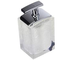 Gedy Antares Distributeur de Savon, résine, Blanc, 6,2 x 8 x 15,5