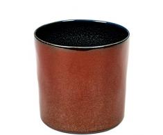 SERAX B5116109 Terres de Rêves Service à Café Poisson Rouge Bleu Foncé