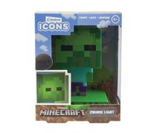 Paladone Minecraft Zombie Icon Lumière BDP | Mini veilleuse | Fun Pixelated Super Lumineux, Multicolore, PP6592MCF