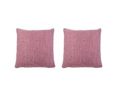 GÃ¶zze Lot de 2Â Housse de Coussin, Dallas, Polyester, Vieux Rose, 40 x 40 cm