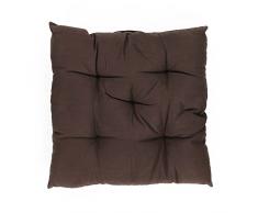 Thedecofactory 500533 Coussin, Polyester, Chocolat, 50 x 50 x 3 cm