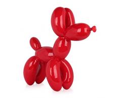 World Art Grand Chien Ballon Sculpture En Résine, Multicolore, 62x64x23 Cm