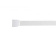 Croydex Slenderline Kit de Barre de Douche modulable avec Support Plafond, Crochets et coulisseaux Blanc