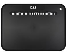 Kai Planche à découper en Plastique Noir 30 x 22 x 0,2 cm