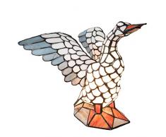 Lumilamp 5LL-5928 Lampe de Table en Verre coloré Style Tiffany 38 x 26 x 30 cm