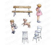 Stamping Bella Stamp, Edgar et Molly Vintage Banc Taille unique