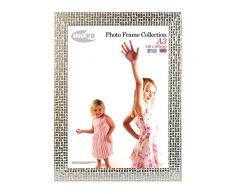 Inov8 Miroir Traditionnel de Fabrication Britannique Cadre 25,4 x 20,3 cm, Plastique, ArgentÃ©, A3-2Pack