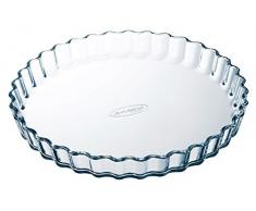 à cuisine 7541472 Moule à Tarte en Verre Borosilicate 27cm, Transparent, 28 cm