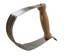 Fackelmann 40919 Mixeur à pâtes professionnel, 12,8 x 12,7 x 4,5 cm, Sybaris, quantité : 1 pièce, acier inoxydable