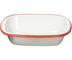 IBILI 913317 Plat Rectangulaire, Acier, Blanc, 19 x 17 x 5 cm