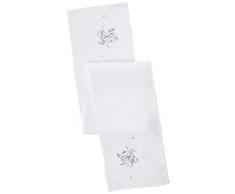 eurof irany Cho/Mia1/Åw Table Runner, Polyester, Blanc, 33Â x 175Â x 6Â cm