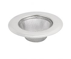 sourcing map 90mm Dia Acier INOX passoire Ã©vier vidange Catcher