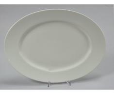 H&H Lorel Plat Ovale, 36Â cm, Bone China, Blanc