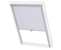 vidaXL 133504 Store Enrouleur occultant en Tissu Blanc CK04 Taille Unique