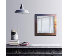 Bonamaison Décoration Murale Impression sur Miroir Encadré sur Toile, Dimensions: 50 x 50 Cm - Conçu et fabriqué en Turquie