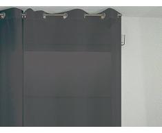 Soleil docre 031031 UNI Voilage ÃÂ ÃÂ oeillets Polyester Anthracite 135x250 cm