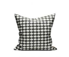 Littlephant Coussin dÃ©coratif 50 x 50 cm Vagues Noir/Gris 50 x 50 cm