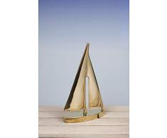 Nauticalia Sculpture de Yacht en Laiton 28 cm