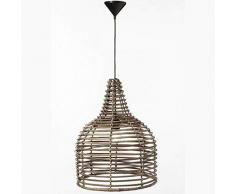 HSM Collection BG100550 Lampe à suspension, Gris Koboo, ø43x54