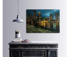 Bonamaison DÃ©coration Murale Impression sur Toile, Dimensions: 100 x 70 Cm - ConÃ§u et fabriquÃ© en Turquie