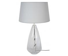 Tosel 64241 Amphore, Verre SoufflÃ©/Coton/Tissu, Gris, 300 x 500 mm