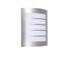 Eco Light st5001Â A +, Applique murale dextÃ©rieur, acier inoxydable, 8Â watts, Argent, 26,5Â x 17,9Â x 6,4Â cm