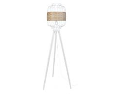 Tosel 51419 Lampadaire 1 Lumière, Bois, E27, 40 W, Noir, 40 x 170 cm