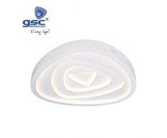 GSC Evolution Plafonnier LED Rose 90 W 3000 K, blanc, 745 x 745 x 70 mm