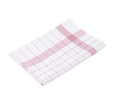 Gözze Torchon en Coton Rouge/Blanc 50 x 70 cm