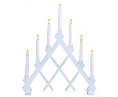 Star 155-48 Rut Chandelier LED 7 Lumières Bois Blanc 53 x 42 cm