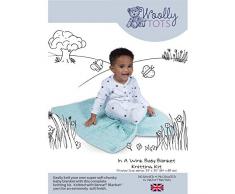 KNITTY CRITTERS Couverture en laine pour bÃ©bÃ© Tots-in a Wink