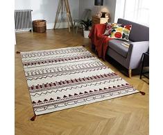 Oriental Weavers 34084 Tapis, 100% Coton, Red, 120 x 170 cm