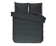 ESSENZA Premium Nissa Anthracite Housse de Couette, Satin damassÃ© 100% Coton, 260x240