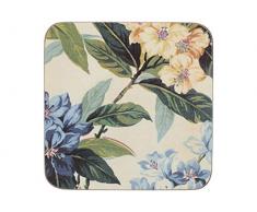 Creative Tops C000289 Dessous de Verre CarrÃ© ImprimÃ© Fleur Traditionnel