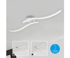 Briloner Leuchten 3165-029 LED, plafonnier à 2 éclairages, 700 Lumen, 3.000 Kelvin (Blanc Chaud), 9 Watt, Couleur Aluminium, 782 x 120 x 110 mm (LxLxH), 9 W