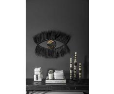 Miroir Mural avec Cadre, Taille L, Naturel