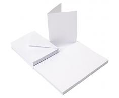 The Paper Palace Le Palais de Papier 50Â Cartes et enveloppes C6Â (11,4Â x 16,3Â cm), Blanc