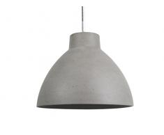 Leitmotiv LM1343 Lampe à Suspension, Grès, 40 W, Gris, Taille L